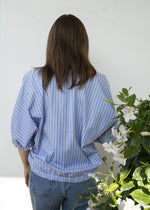 Carica l'immagine nel visualizzatore di Gallery, COMFORT Shirt Cotone Azzurro Rigato