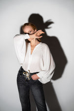 Carica l'immagine nel visualizzatore di Gallery, WIDE Sleeves Blouse
