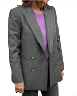 Carica l'immagine nel visualizzatore di Gallery, BLAZER GESSATO GRIGIO