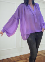 Carica l'immagine nel visualizzatore di Gallery, VOILE BLOUSE