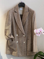 Carica l'immagine nel visualizzatore di Gallery, BLAZER SPIGATO CORDA IN PURA SETA GREZZA