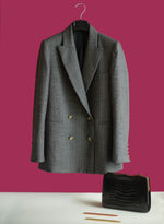 Carica l'immagine nel visualizzatore di Gallery, BLAZER GESSATO GRIGIO