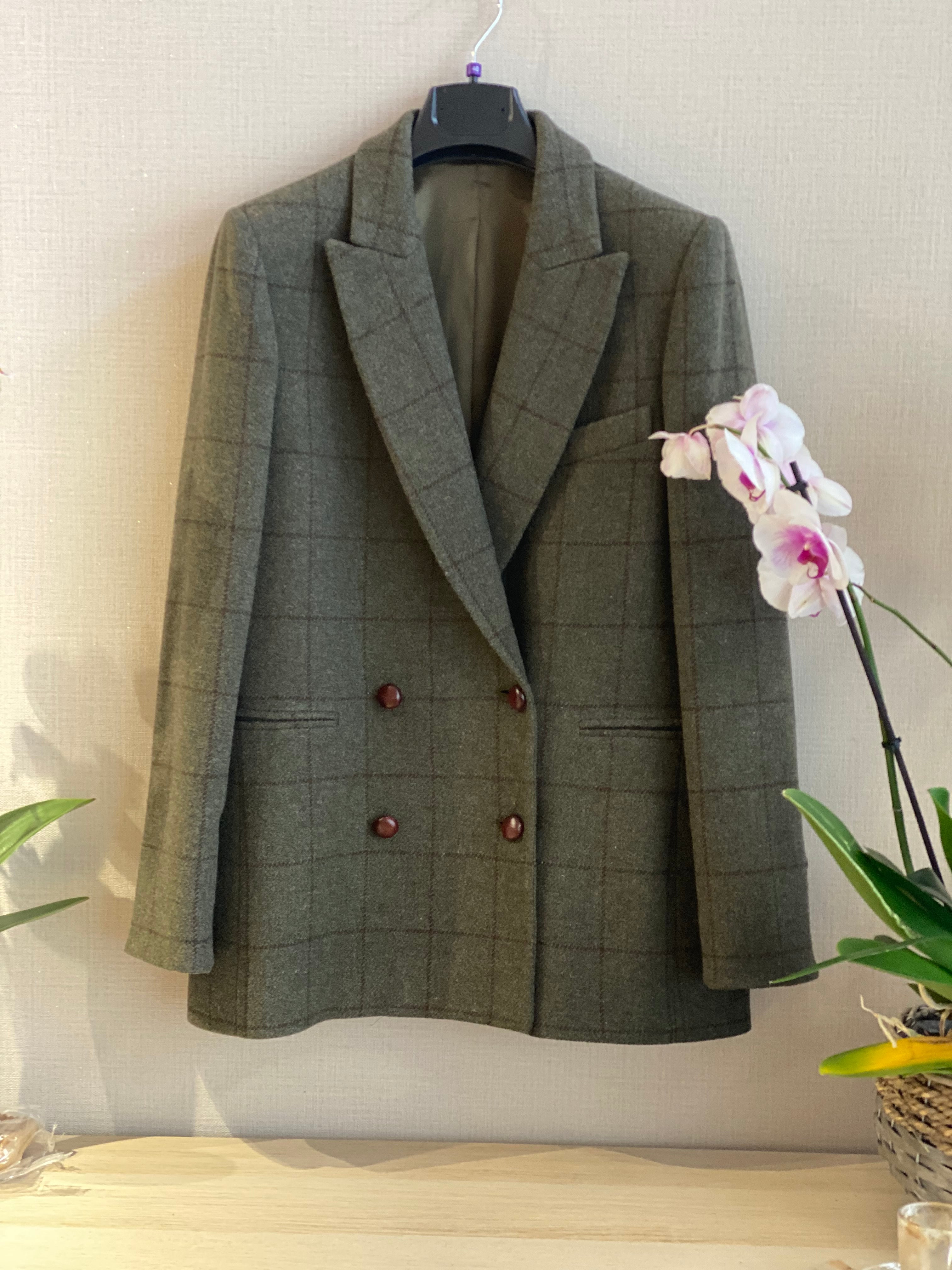 BLAZER QUADRI VERDE INGLESE