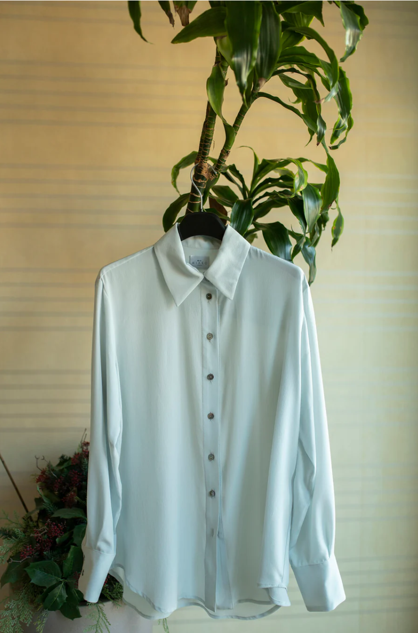 MEN'S SHIRT in pure silk crêpe de chine