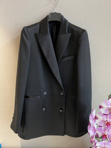 BLAZER CASHMERE E SETA Nero